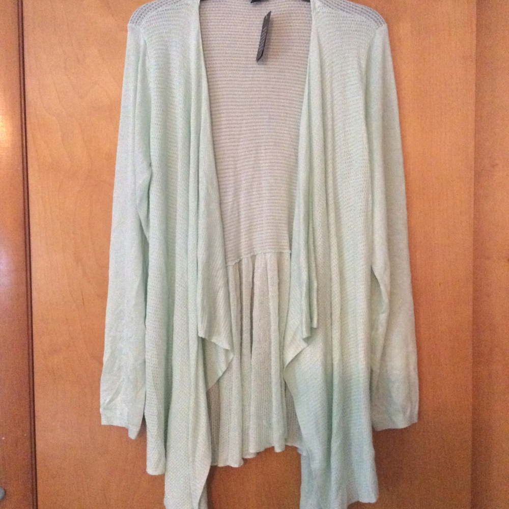 Torrid Mint Green Drape Cardigan